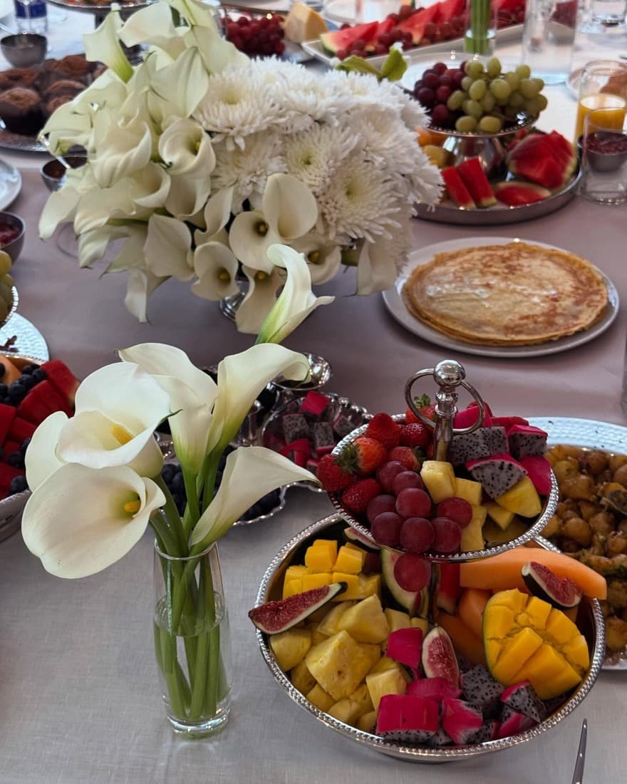 Table de brunch et de réception